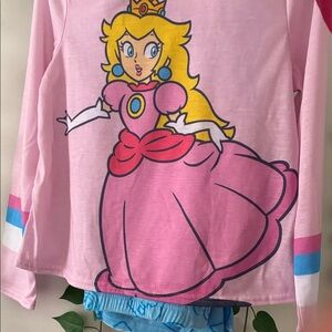 Adorable Princess Long Sleeve Tee in Pink